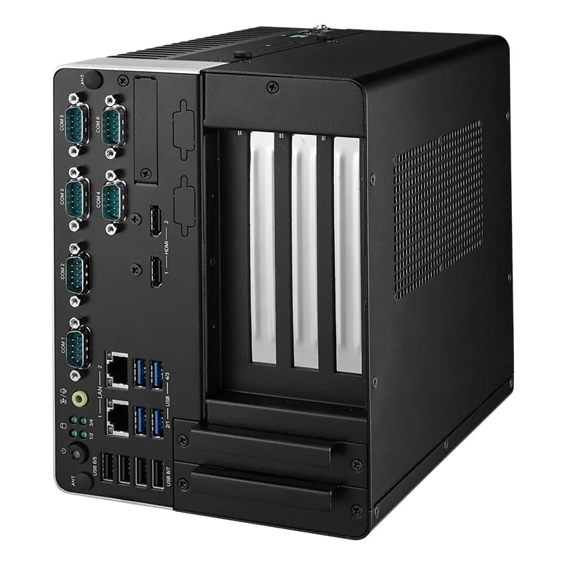 Máy tính công nghiệp không quạt Advantech ARK-3534B có khe cắm card PCIe cho GPU rời