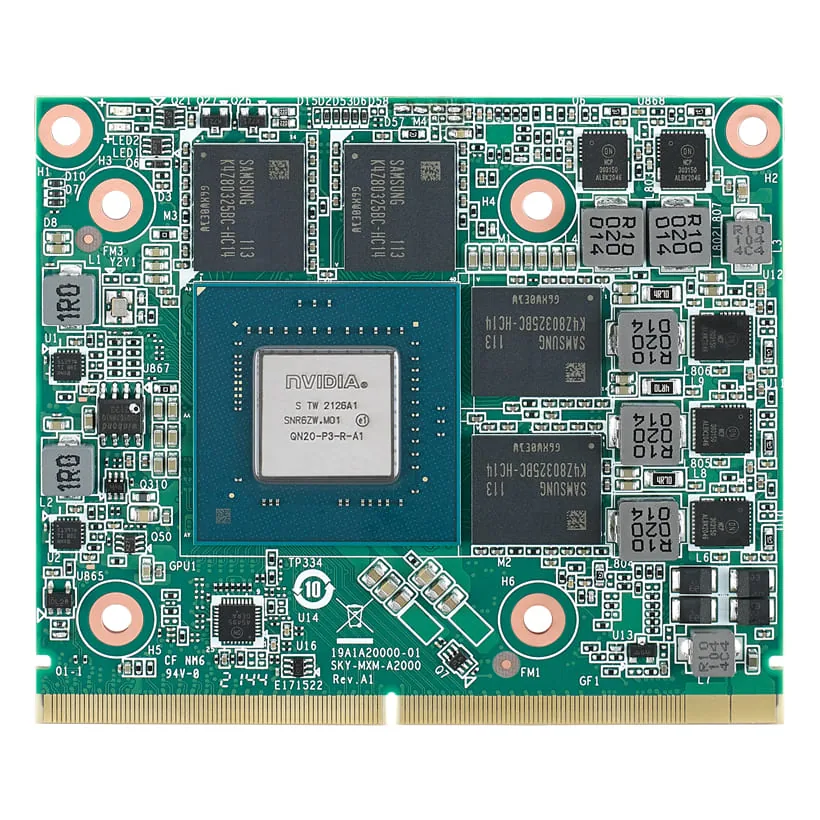 Card đồ hoạ công nghiệp Advantech SKY-MXM-A2000 chuẩn MXM 3.1 Type A, bo mạch dẹt không quạt
