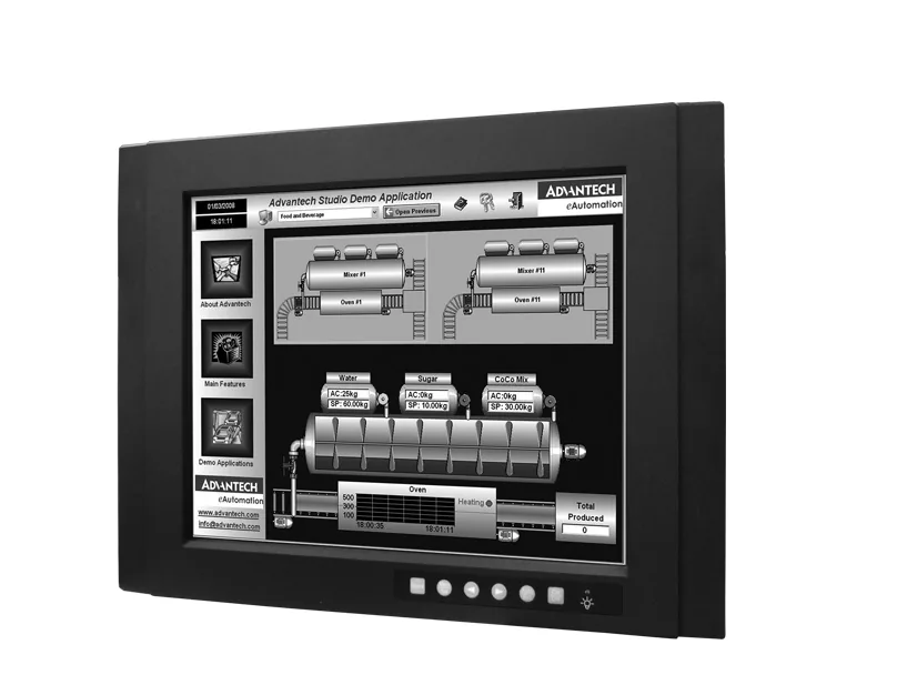 Màn hình công nghiệp Advantech FPM-3151G 15 inch cảm ứng điện trở, mặt trước IP65 lắp panel mount