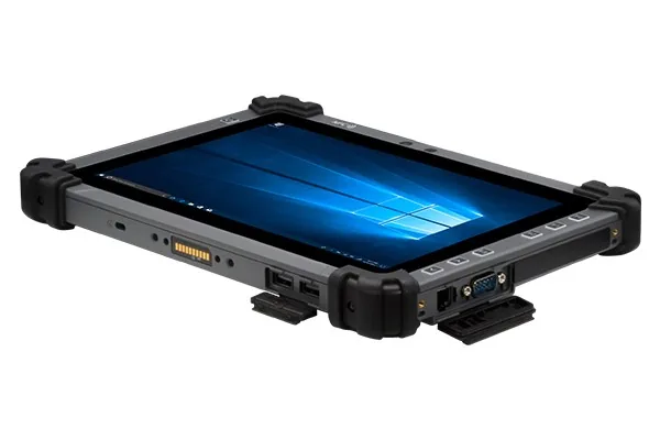 Máy tính bảng công nghiệp AAEON RTC-1010 với bốn góc bọc cao su chống va đập