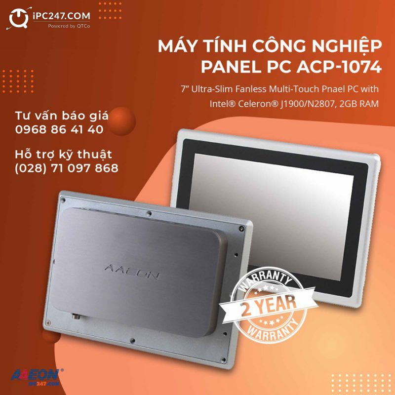 Panel PC aaeon ACP-1074HTT-B1-1013
